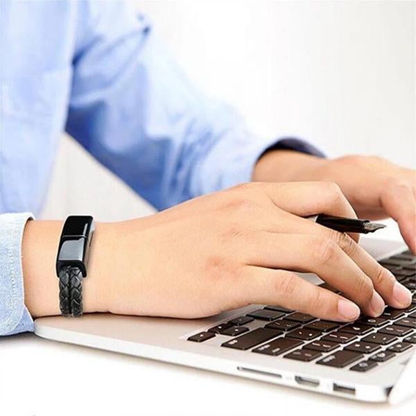 USB Bracelet Charger β Leather Design