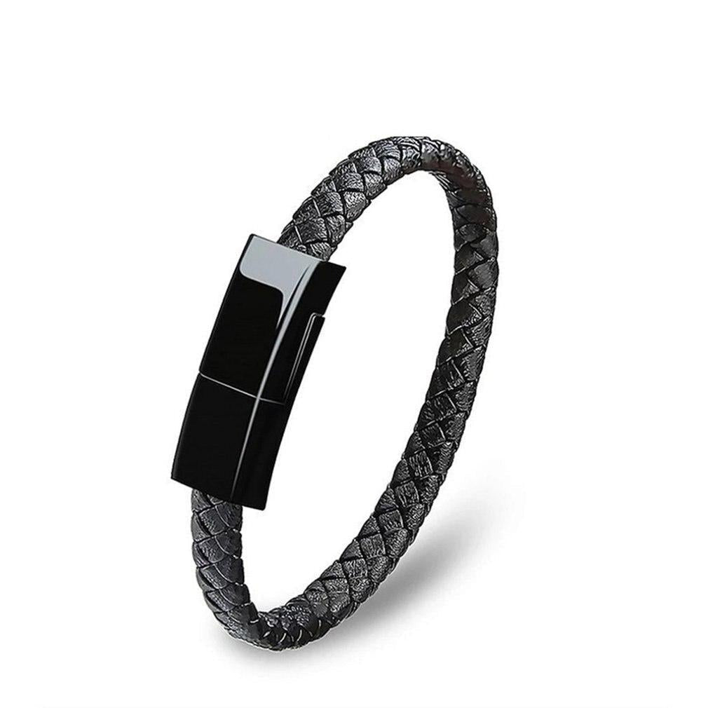 USB Bracelet Charger β Leather Design